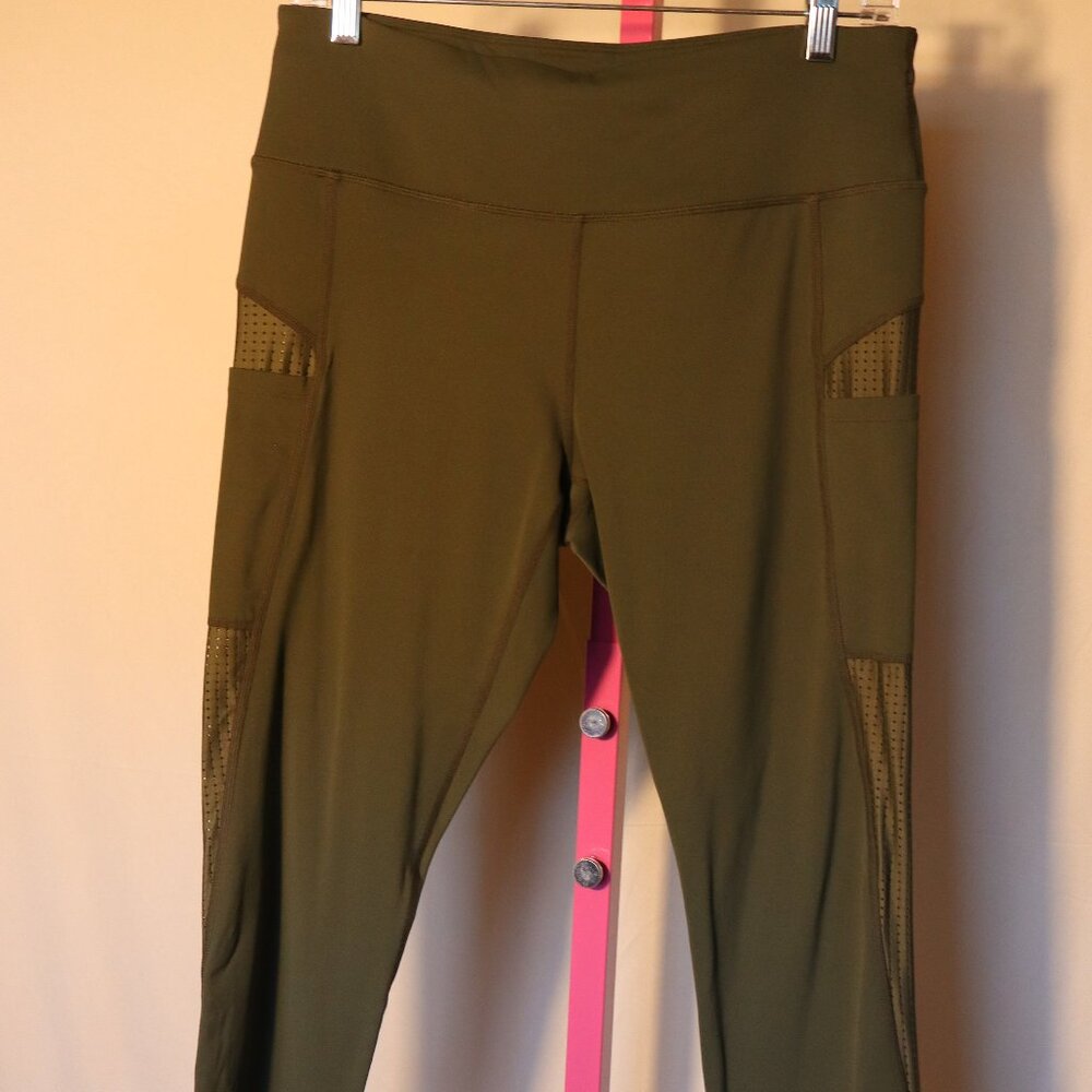 MPG Leggings - Army Green, Size Large